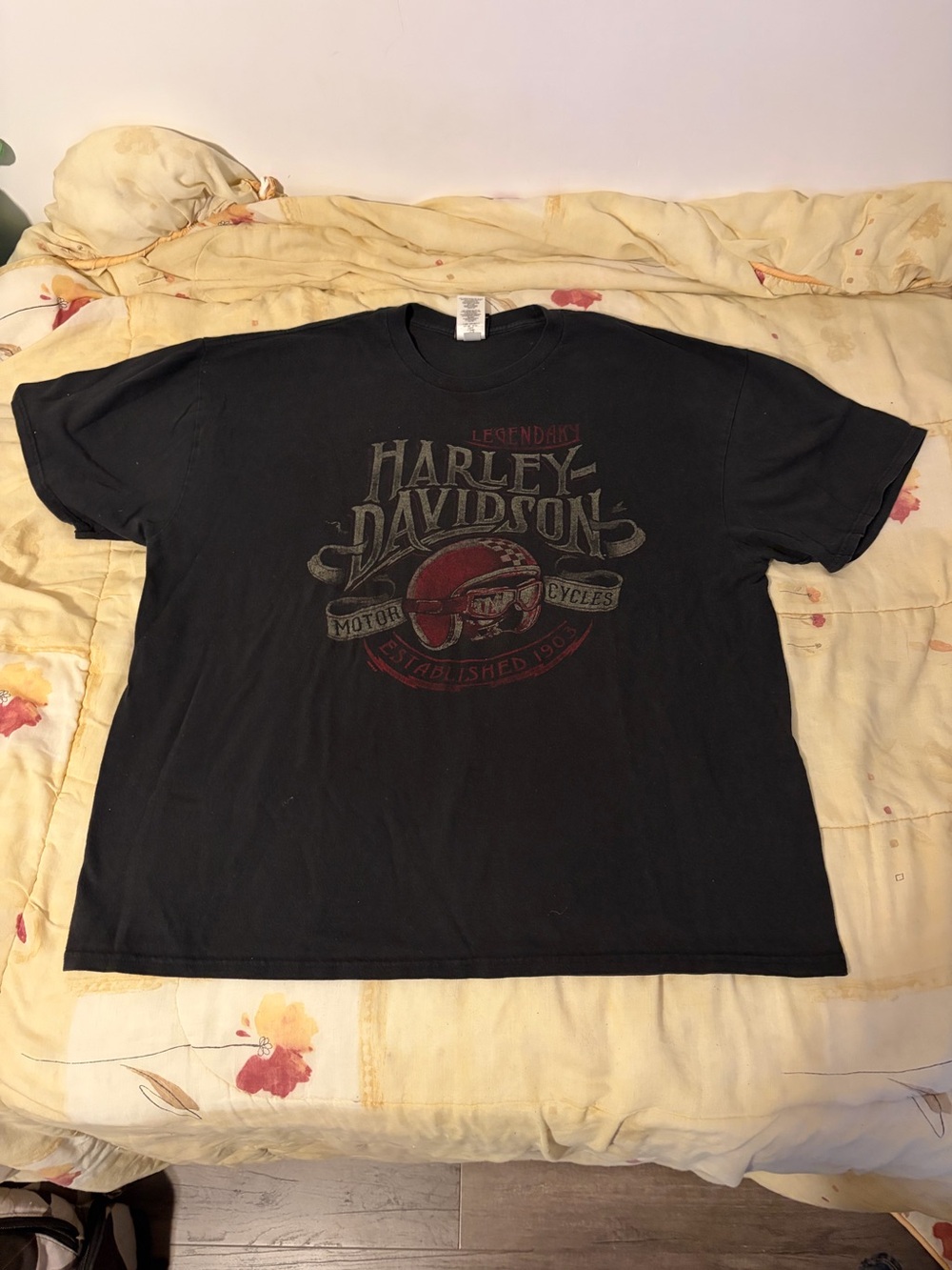 Harley Davidson Motorcycles Cheltenham England Shirt Black Tee (2XL)